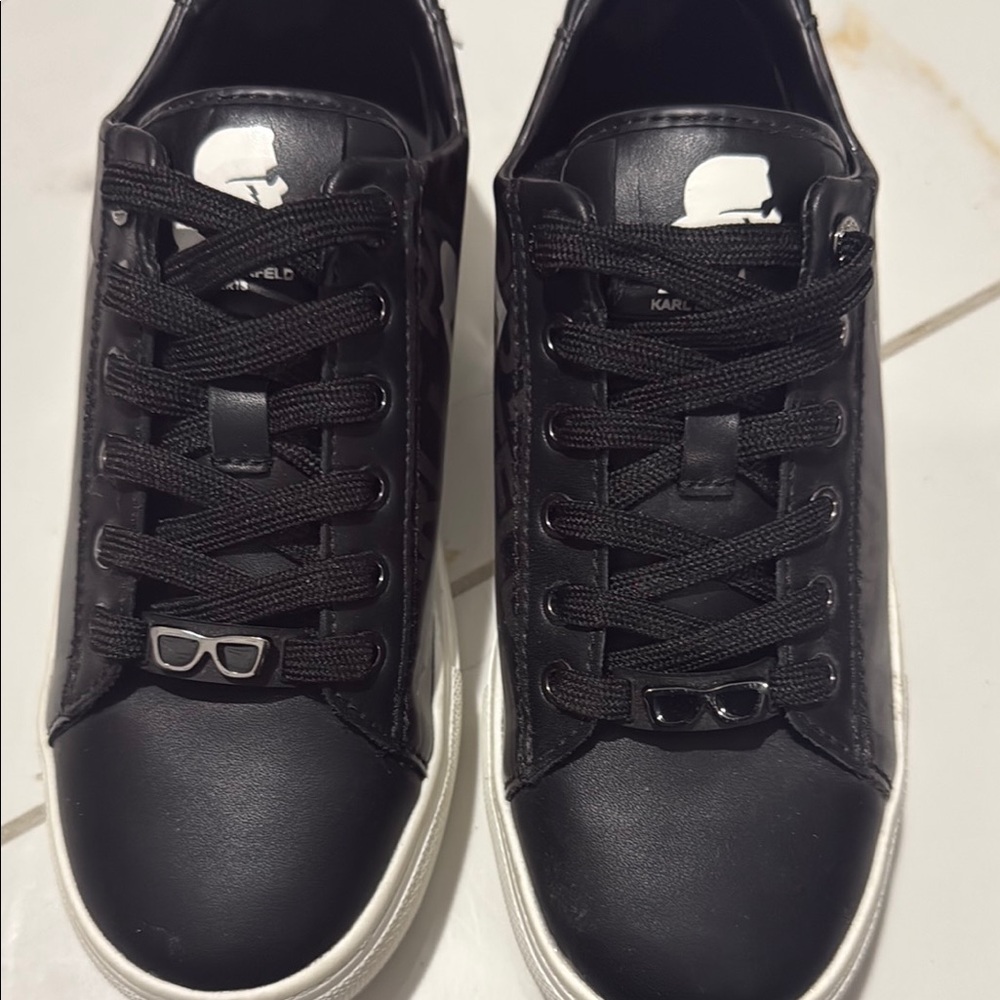 Karl Lagerfeld Black and White Sneakers